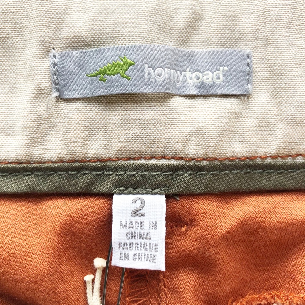Horny Toad NWT Pants Womens 2 Elsa Pant Dark Copper Slim Straight Chino Outdoor - Picture 6 of 10